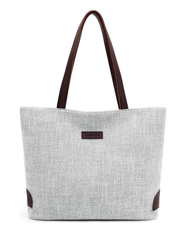 Yogodlns Casual Canvas Totes Bag Women Large Capacity Shoulder Bag Fashion Shopping Top Handale Zipper Handbag
