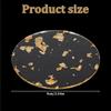 3 Pcs Gold Foil Acrylic Cup Coasters, Foil Modern Cup Drink Mat Clear Acrylic Bar Coaster Round Foils Drink Coaster Gold Placemats for Table