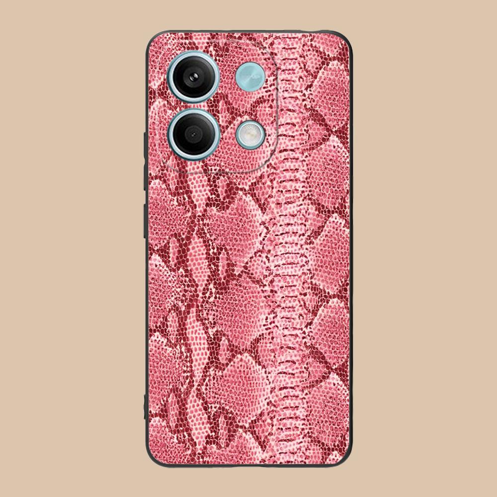 Snake Texture Mobile Phone Case for Xiaomi 15 14 13 12 Mi 11 T Ultra Lite Pro S X 5G Colour Printing Protective Cover Cellphones