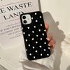 Kleine weinrote Herz-Silikon-Handyhülle für iPhone 16 15 14 13 12 11 Pro Max Mini X XS Max XR 7 8 Plus SE2 Weiche TPU-Abdeckung