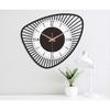 Large World Map Wall Clock, Metal Minimalist Modern Clock, Round Silent Non-Ticking Battery Operated Wall Clocks for Living Room/Home/
