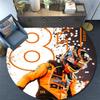 Piastri Pattern Round rug,Carpet Rug for Living Room Bedroom Playroom ,Non-slip Floor Mat,Holiday Gifts and Birthday Gifts.