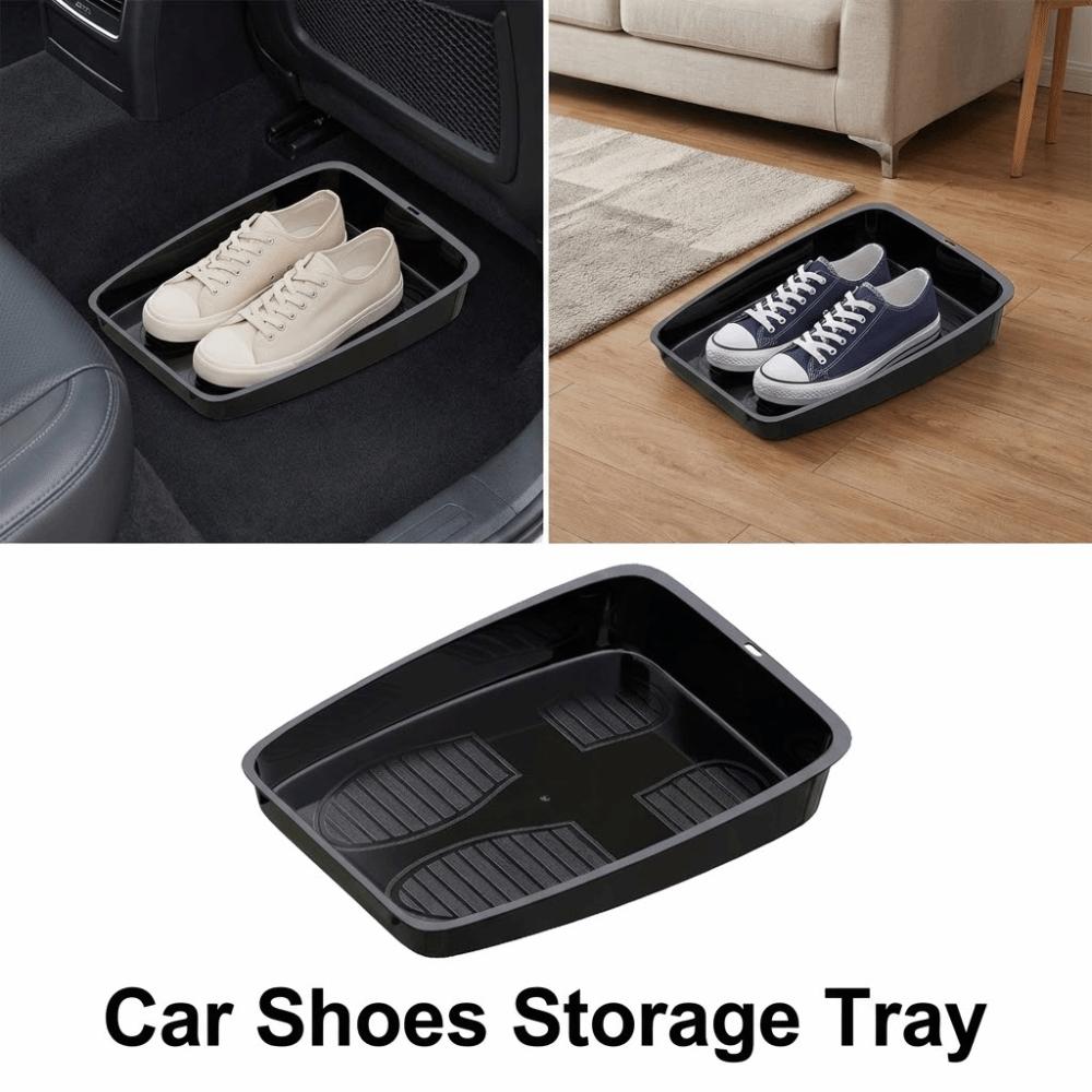 Wiederverwendbare Auto-Schuhaufbewahrungsschale Schmutzabweisende Schuhaufbewahrungsbox Behälterbox unter dem Sitz Bagger