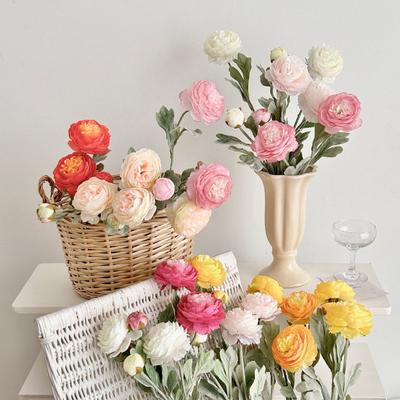 Faux Ranunculus Asiaticus Reusable Artificial Ranunculus Flower Flower Fake for Living Room