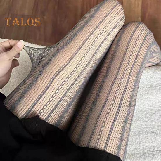 Damskie rajstopy Hollow Out Patchwork Fishnet Ultra cienkie Przezroczyste Wysoka elastyczność Antypoślizgowe Jednolity kolor Dojazdy Randki Impreza Mini spódniczka Pasująca