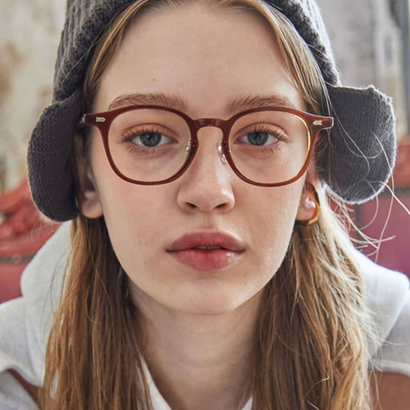 DAYWALKER Zeiss Lens Unisex Blue Light Blocking Horn-Rimmed Glasses TOM C4