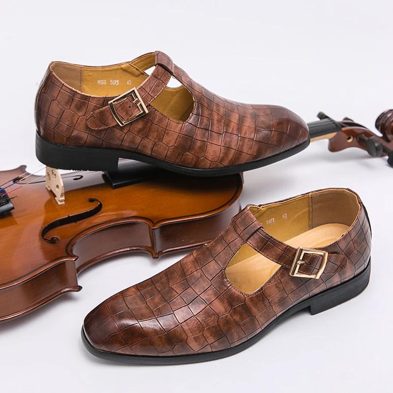 Fashion Summer Mens Casual Shoes Luxury Brand Business Sandals Light Comfort Dress Shoes for Men Breathable Walking Shoes Plus Size38-46