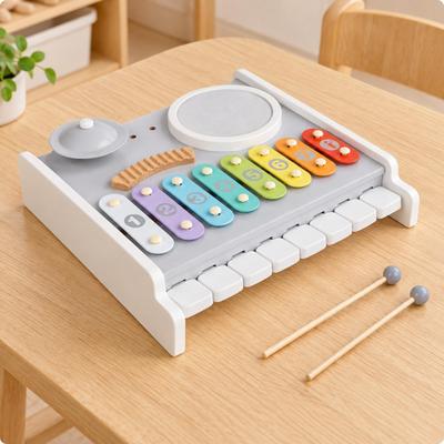 Multifunctional Musical Toy with Mallets Screen-Complimentary Kids Percussion