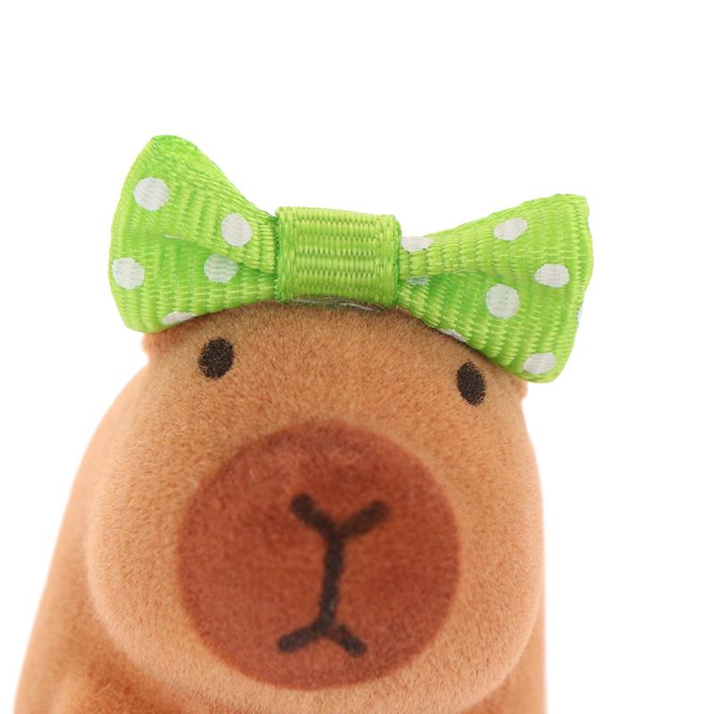 3 Stück Beflockung Lustige 3D Capybara Feder Plüsch Haarnadel Tier Lieblich Haarspange Accessoires Kopfschmuck