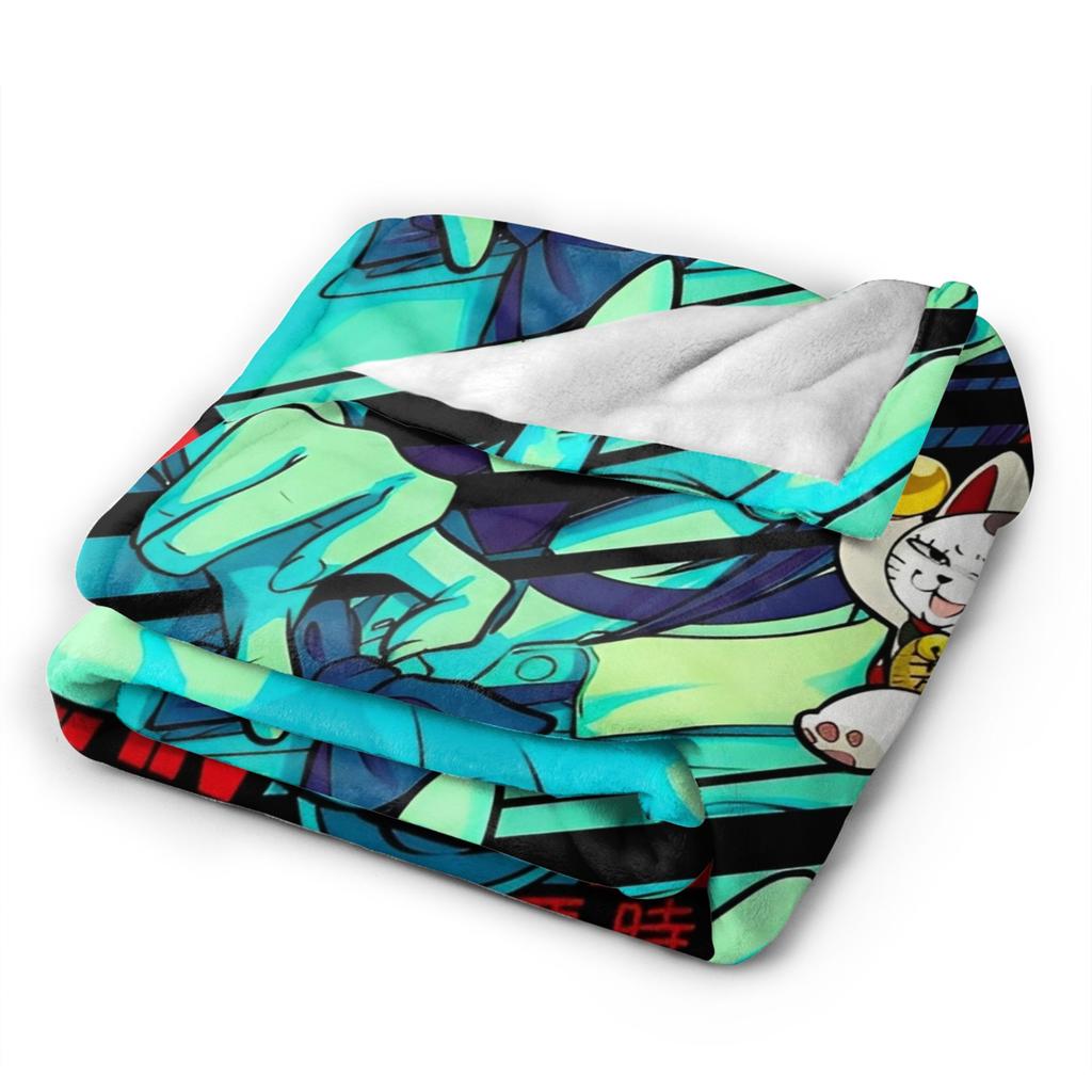 MOMO Dandadan Super Warm Blanket  Decorative Plush Throw Blanket Aesthetic Outdoor Flannel Bedspread Sofa Bed Cover