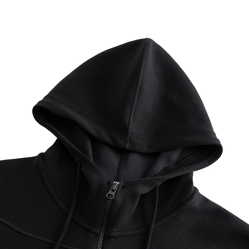 Anta Comfortable Universal Solid Color Hooded Breathable Printed Versatile Loose Sweatshirt Men sweatshirt 172531703-3