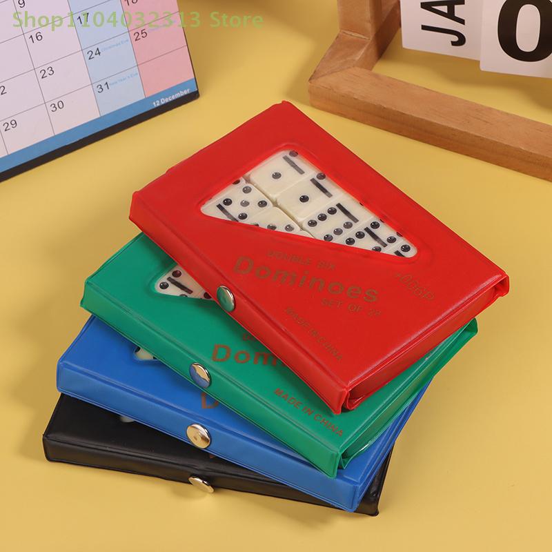 Premium Domino-Schach-Set - Ideales Familienspiel mit robuster PVC-Aufbewahrungstasche