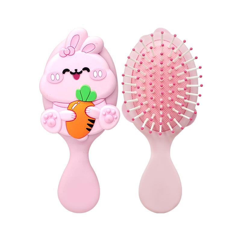 Cute Portable Air Cushion Massage Combs Hairbrush Cartoon Children Comb Foldable Hair Brush Anti-static Hairdressing Tool Kids