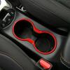 Central Console Gear Water Cup Cover 1PCS For Jeep Compass 2017- Bright Red
