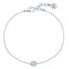 Dieuamour Silber 925 kleiner Engel Diamant Armband Weiß