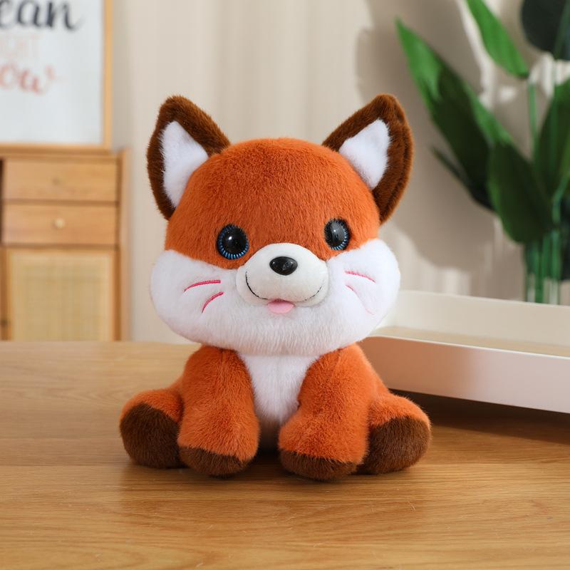 Милая Милая Кукла Хаски Лиса Плюшевая Игрушка Маленький Лев Единорог Кукла Детская Успокаивающая Кукла 26cm（0.2kg）