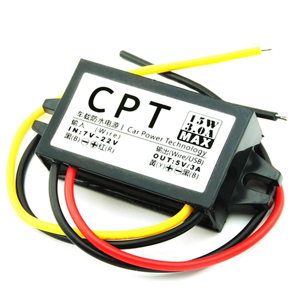 

12V To 5V DC To DC Converter 3A 15W Direct Current Converter Car Power Converter for Driving Recorder Car Navigation Audio spain