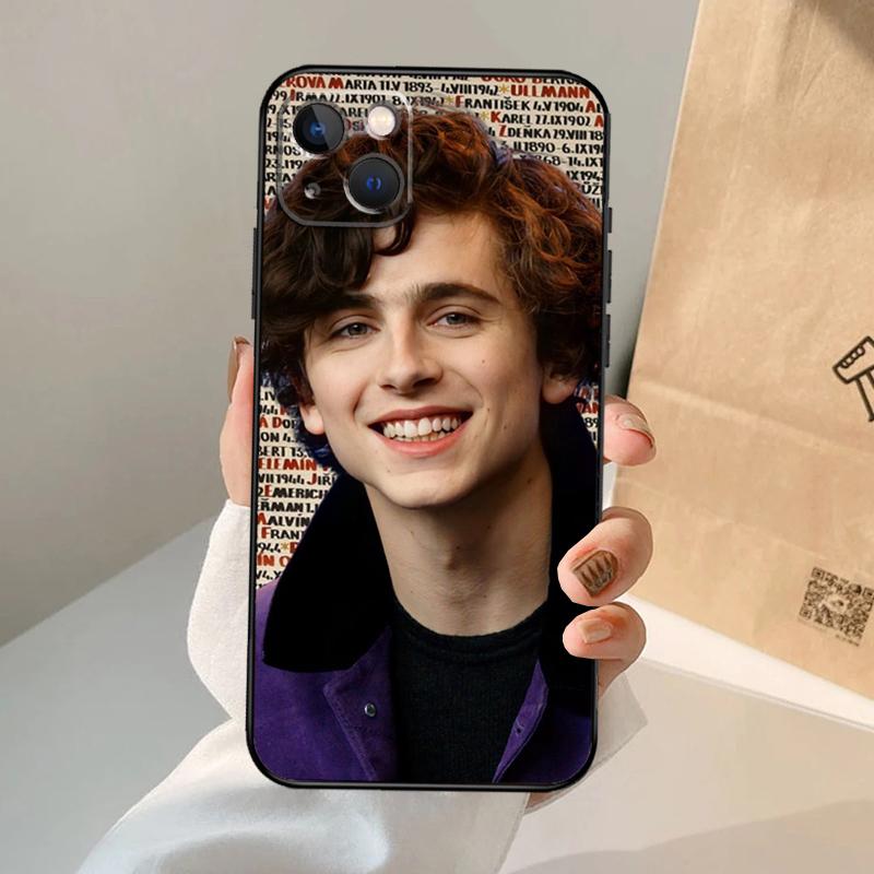 Timothee Chalamet Actor Phone Case For iPhone 17 Air 16 15 14 11 12 13 Pro Max 12 13 Mini 15 16 Plus 16e Cover Coque