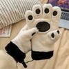 Soft Bear Paw Gloves Winter Warm Fluffy Fleece Gloves Fashion Plush Gloves  for Women Girls