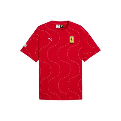 Koszulka męska Scuderia Ferrari Monza Retro z krótkim rękawem i okrągłym dekoltem 633161-02