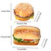 Simulation Hamburger Model Fake Bread Food Photography Props Store Cabinet Decoration Sample Artificial Kitchen Hamburger