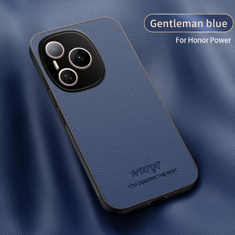 

Leather Case for Huawei Honor Power 5G Car Magnetic Holder Wireless Charging Silicone Hard Phone Cover HuaweiHonorPower DVD-AN00 Honor Power синий
