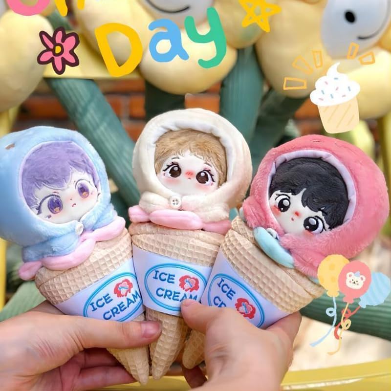 G triger Ice cream shaped stuffed toy kigurumi 10cm stuffed clothes cotton doll clothes sew life kigurumi pink triger for push sewing [cone] g.triger