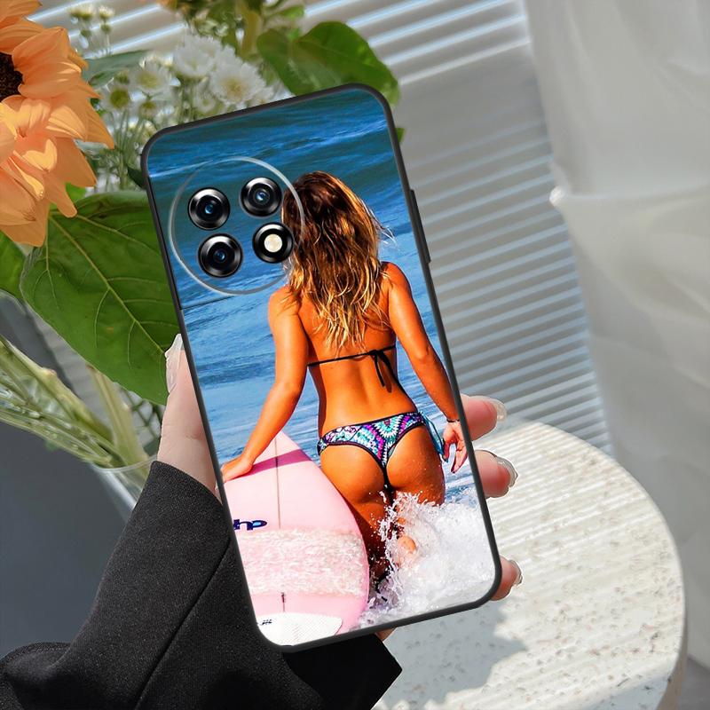 Surf Beachy Blue Summer Collage Case For OnePlus 15 15R 13 13T 13R 12 12R 11 10 10R 10T 8T Nord 5 CE 4 2 3 Lite N20 N30 Cover