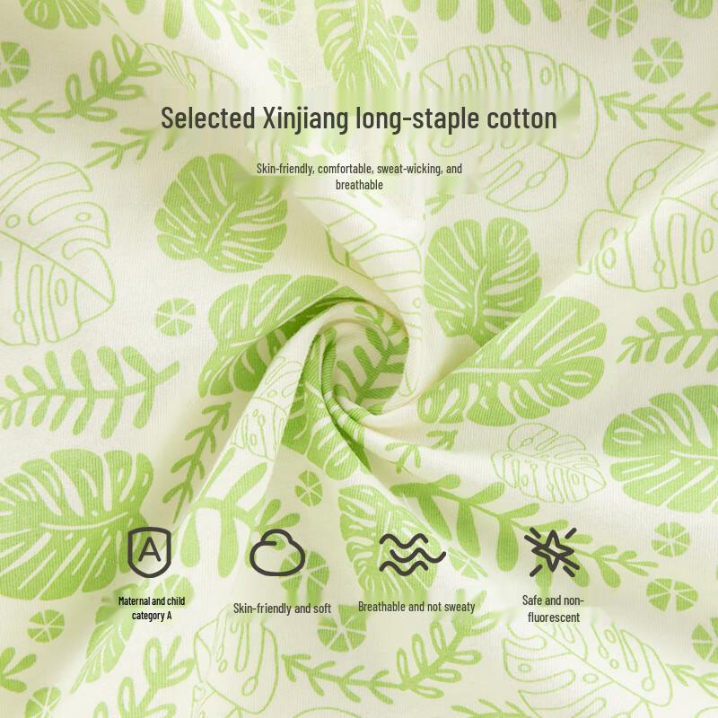 Happy Bear Baby Summer Thin Short Sleeve Romper