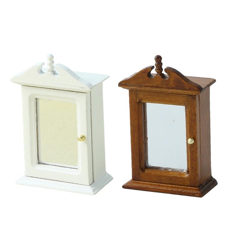 

Realistic Clothes Stand Realistic Pretend Play for Kids Role Full Mirror Model Toy 1:12 Doll House Accessories 1