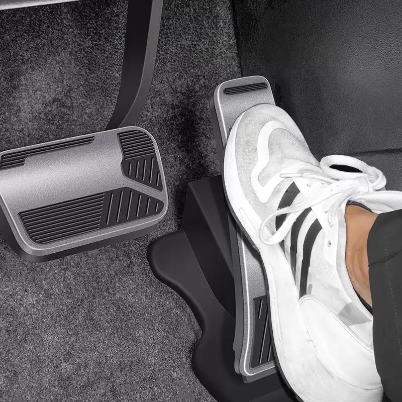 For BYD Song L 2023 2024 Car Accelerator Pedal Anti-skid Pad Gas Brake Panel Cover Aluminium Alloy Modification Auto Accessories
