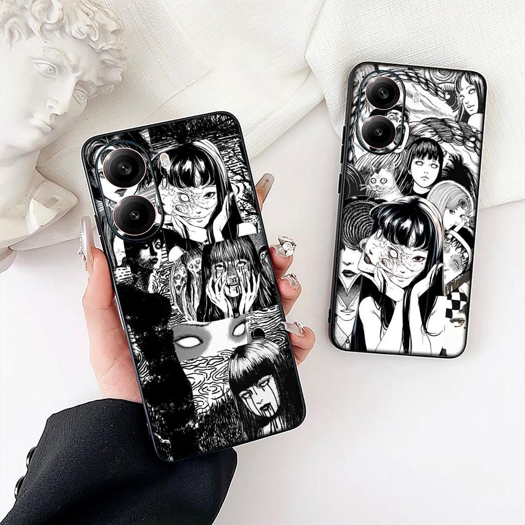 Tomie Junji Ito Anime Collection Cover for Motorola Moto E13 E20 E32 E22 E14 E15 G32 G60 G72 G7 G8 G82 G9 Plus Power Phone Case