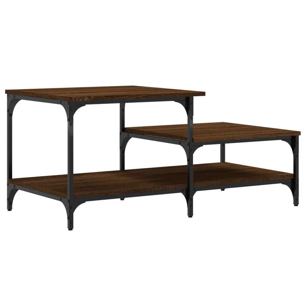  Coffee Table, Brown Oak, 100x50.5x45 Cm