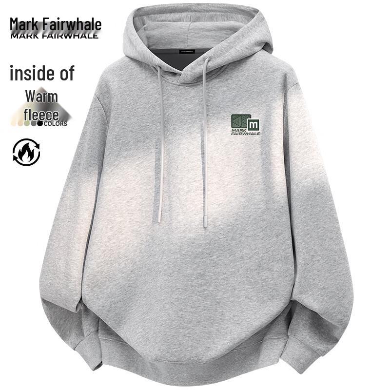 Mark Fairwhale Men's Winter Fleece Lined Hooded Sweatshirt