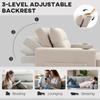 Two-Seater Pull-Out Sofa Bed - Beige