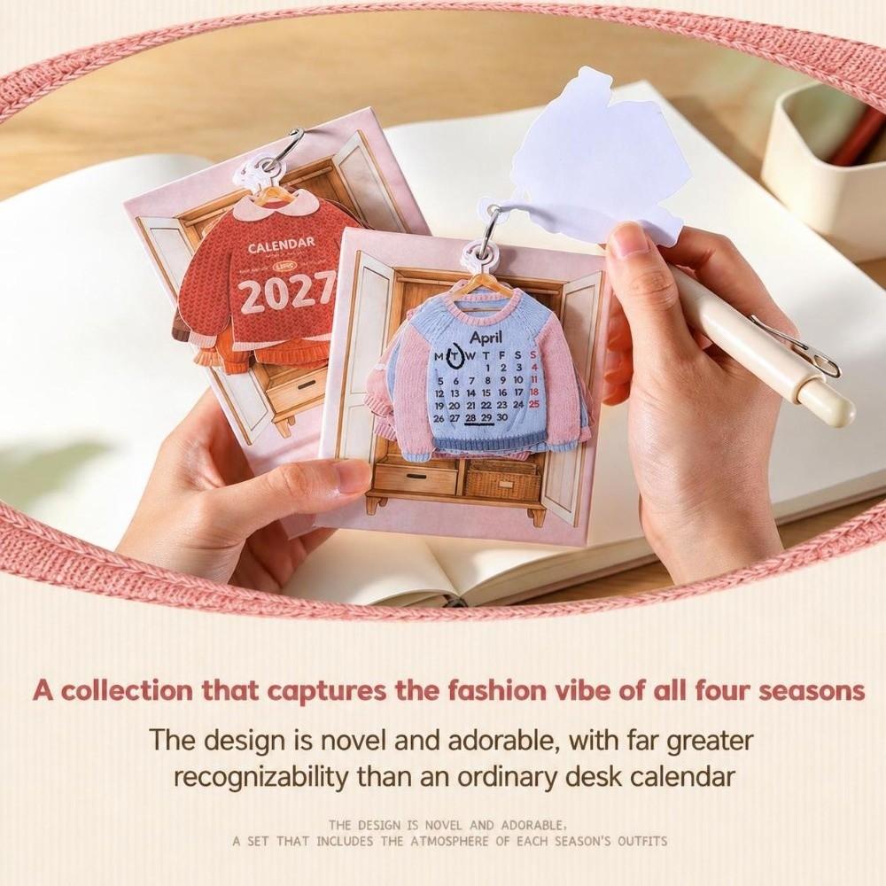 Monthly Table Calendar Mini Flip Calendar Gifts 2027 Desk Calendar Desktop Decoration