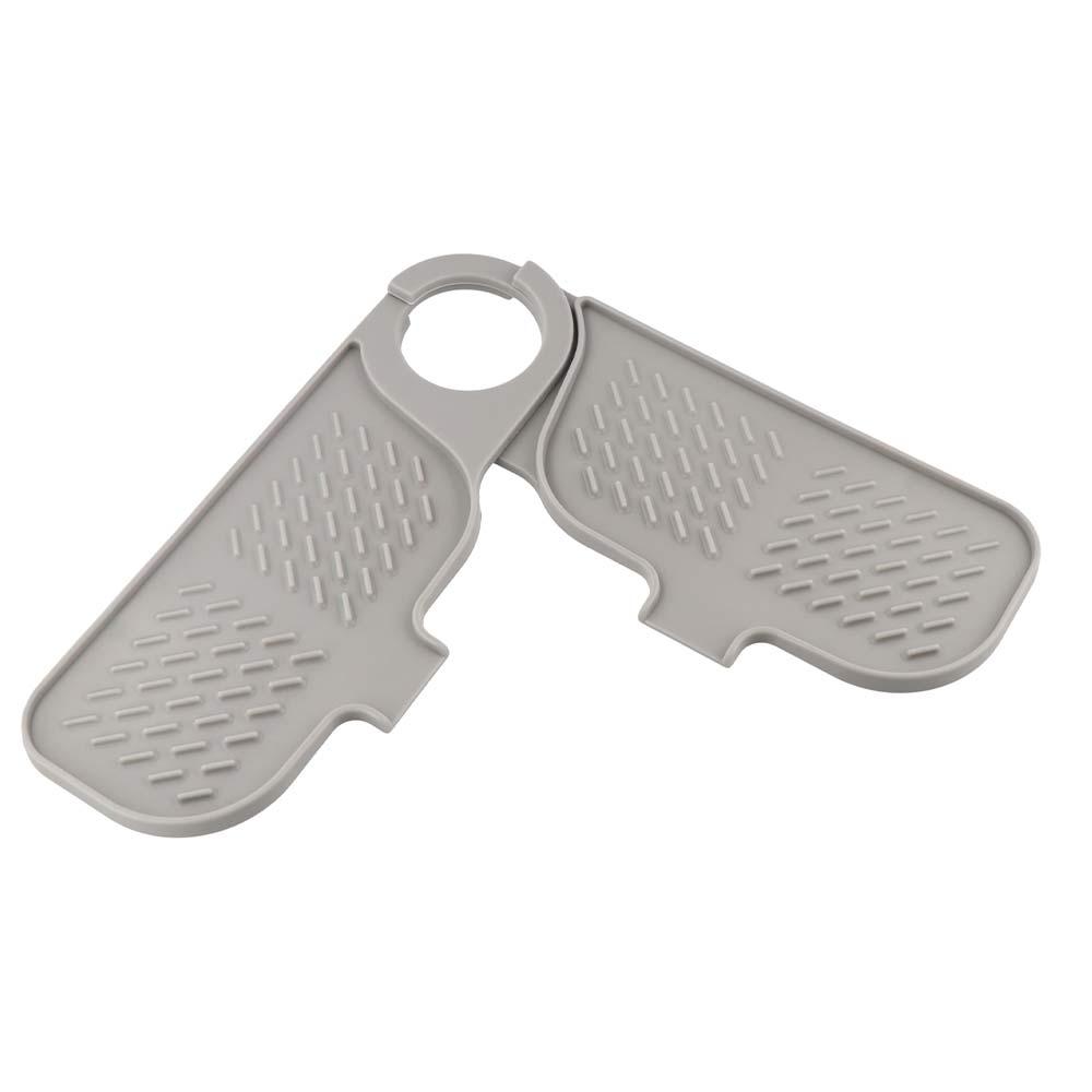 Multifunction Drain Mat Convenient Sponge Holder Mat Drip Catcher Tray Faucet Mat  Bathroom