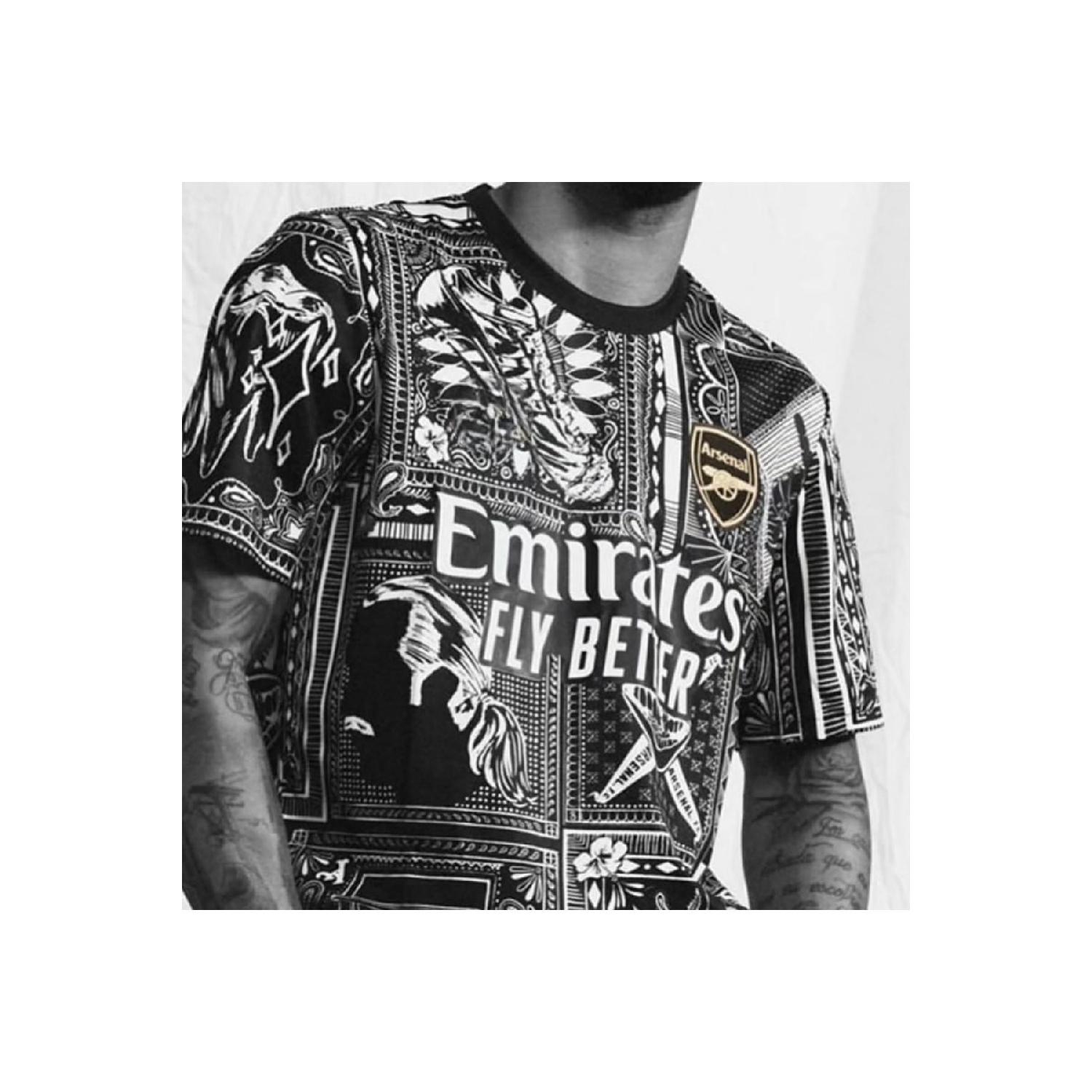 

Футбольный трикотаж нового сезона Arsenal 24/25 из дышащей полиэфирной ткани Astroturf Jersey S чистый