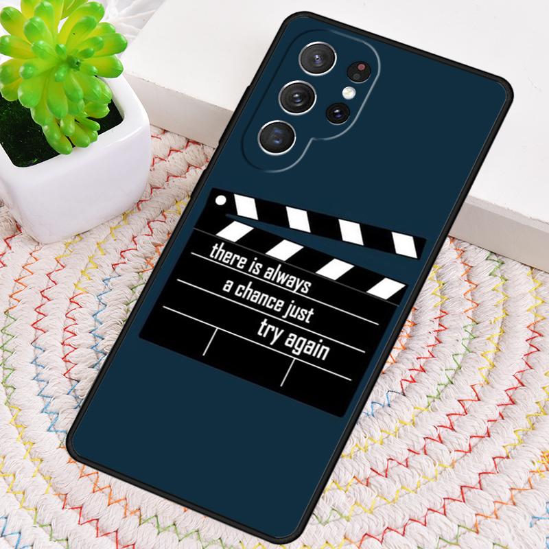 Clapperboard Phone Case for Samsung Galaxy note 10 pro S26 Ultra S23 S24 FE S25 S21 S22 PLUS shockproof Cove
