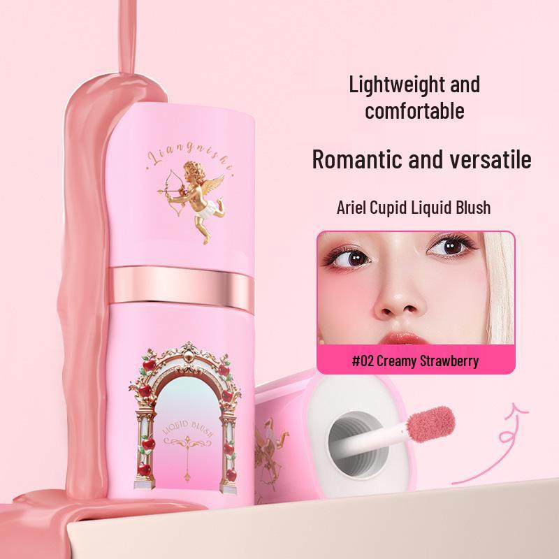 Liang Ni Shi Waterproof Matte Blush - Energetic Nude, Brightens and Enhances Complexion.