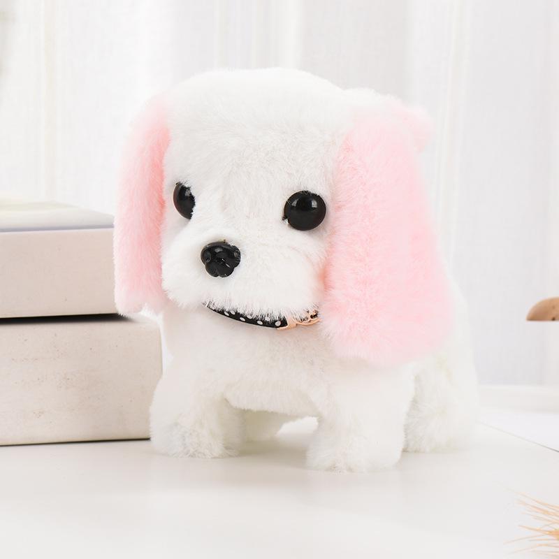 Interactive Walking Barking Plush Puppy Toy for Early Education