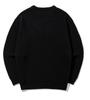 EIGHTVOLUME Ev E Patch Hazzi Knit Oversized Sweatshirt (Black)