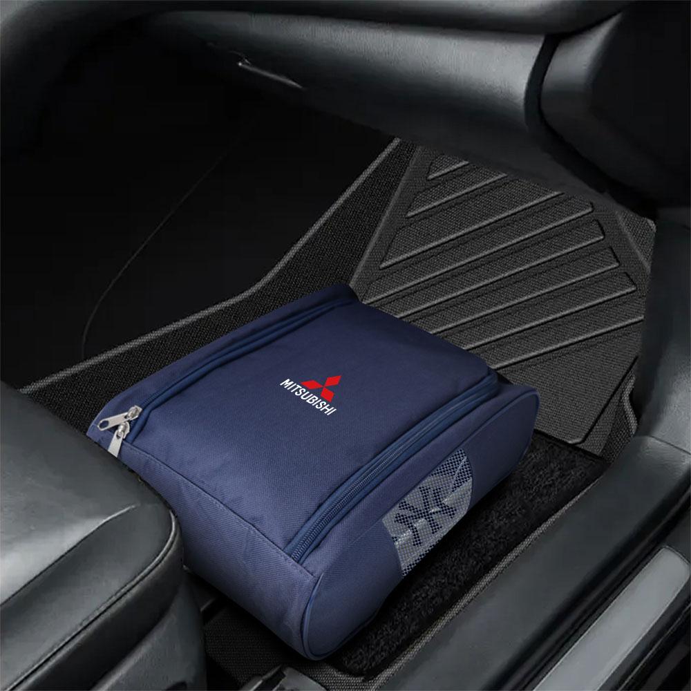 Portable Travel Shoe Bag Storage Packet Car Accessories For Mitsubishi Ralliart Lancer 9 Outlander ASX Competition Xpander Colt