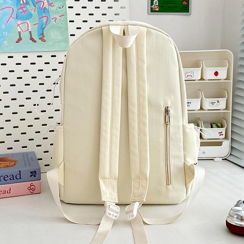 Schoolbag Japanese Ins New High-value Fresh and Sweet Candy-colored Backpack Junior High School Students Lightweight Travel Backpack