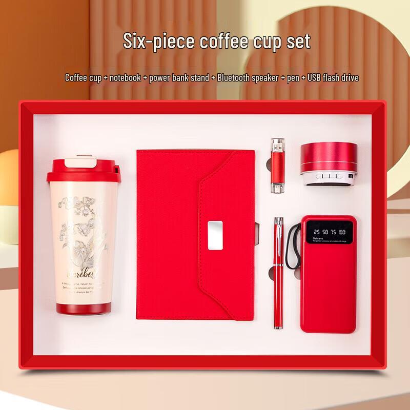 Chic Global 500ml Lily of the Valley Cup & Speaker 6-Piece Gift Set