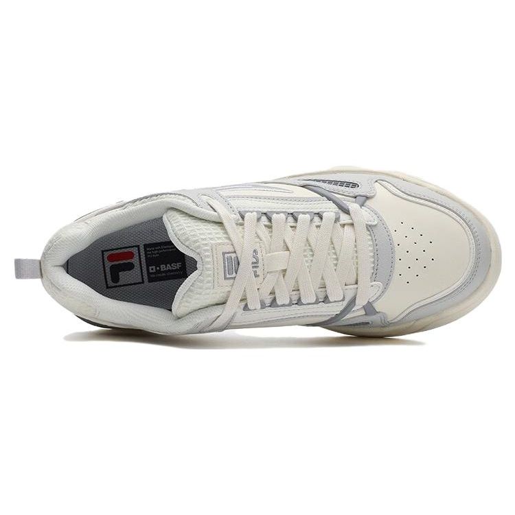 Fila Slam Fabric Synthetic Leather Comfortable Durable Lightweight Low-Top Casual Shoes Men Sneaker Gray White F12M341208FPN