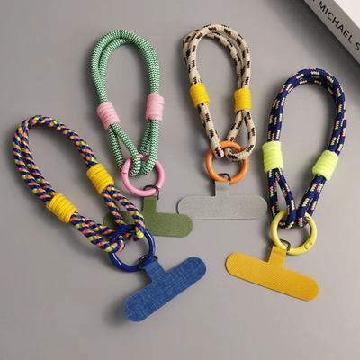 Nylon Phone Lanyard Candy Colors Hanging Rope Portable Phone Case Strap