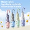 Windproof Manual Petal Umbrella Rainproof Hand Operated Parasol Mini Sun Umbrella  Travel Use