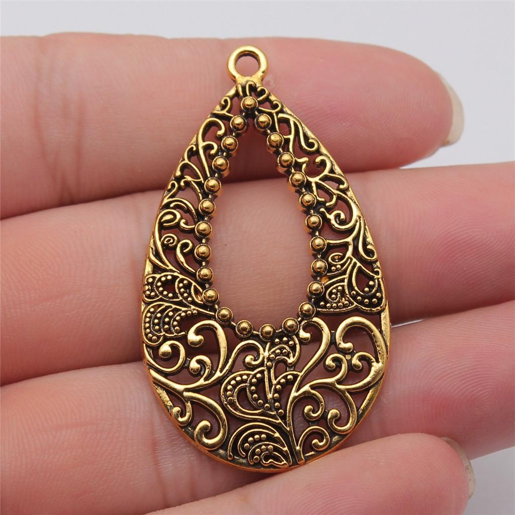 Berloques Pingentes Ondulados Gota de Água Espiral Materiais de Joalheria Infantil QC135