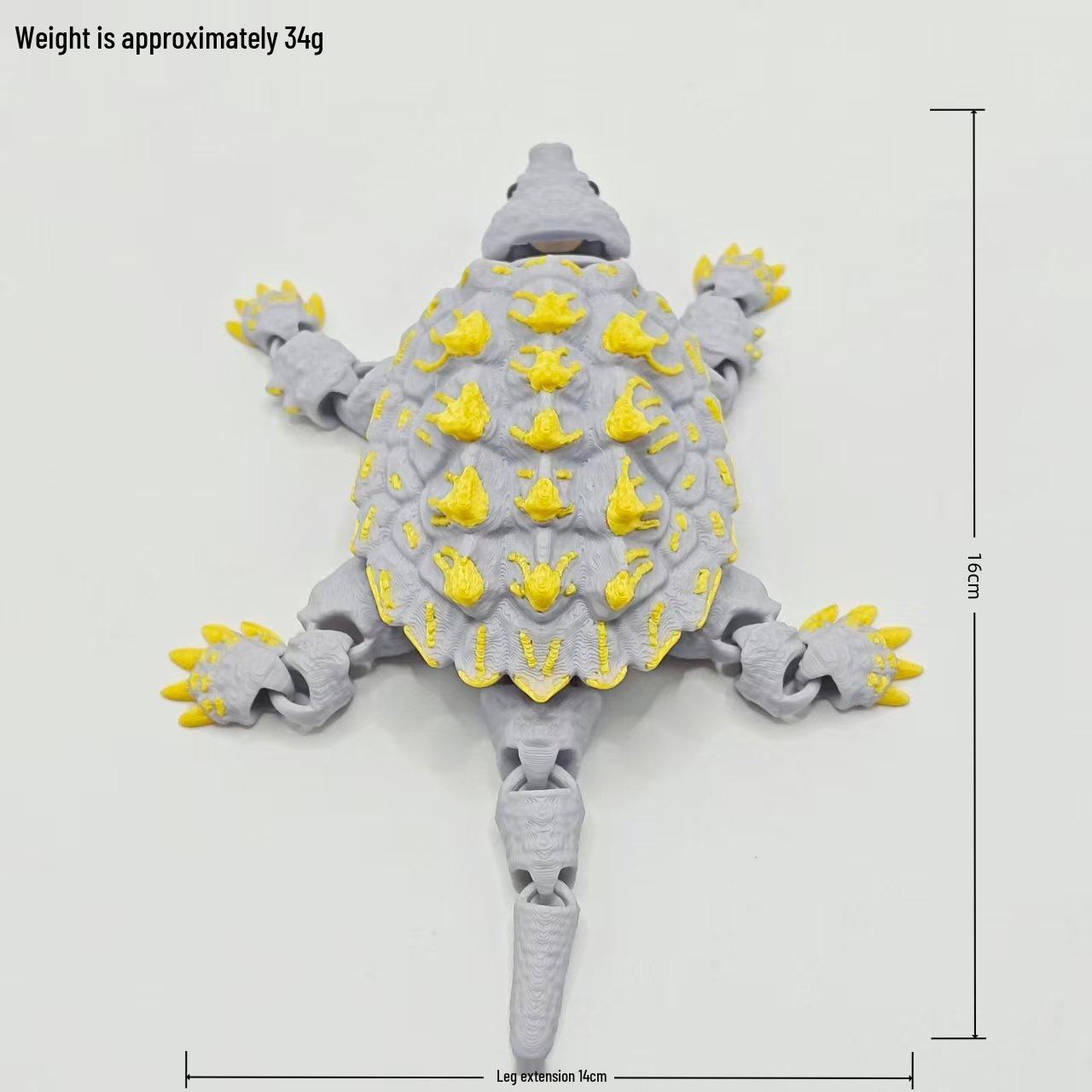 3D Printed Sea Turtle Toy with Flexible Movable Joints